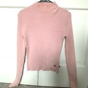 Pink north face turtle neck